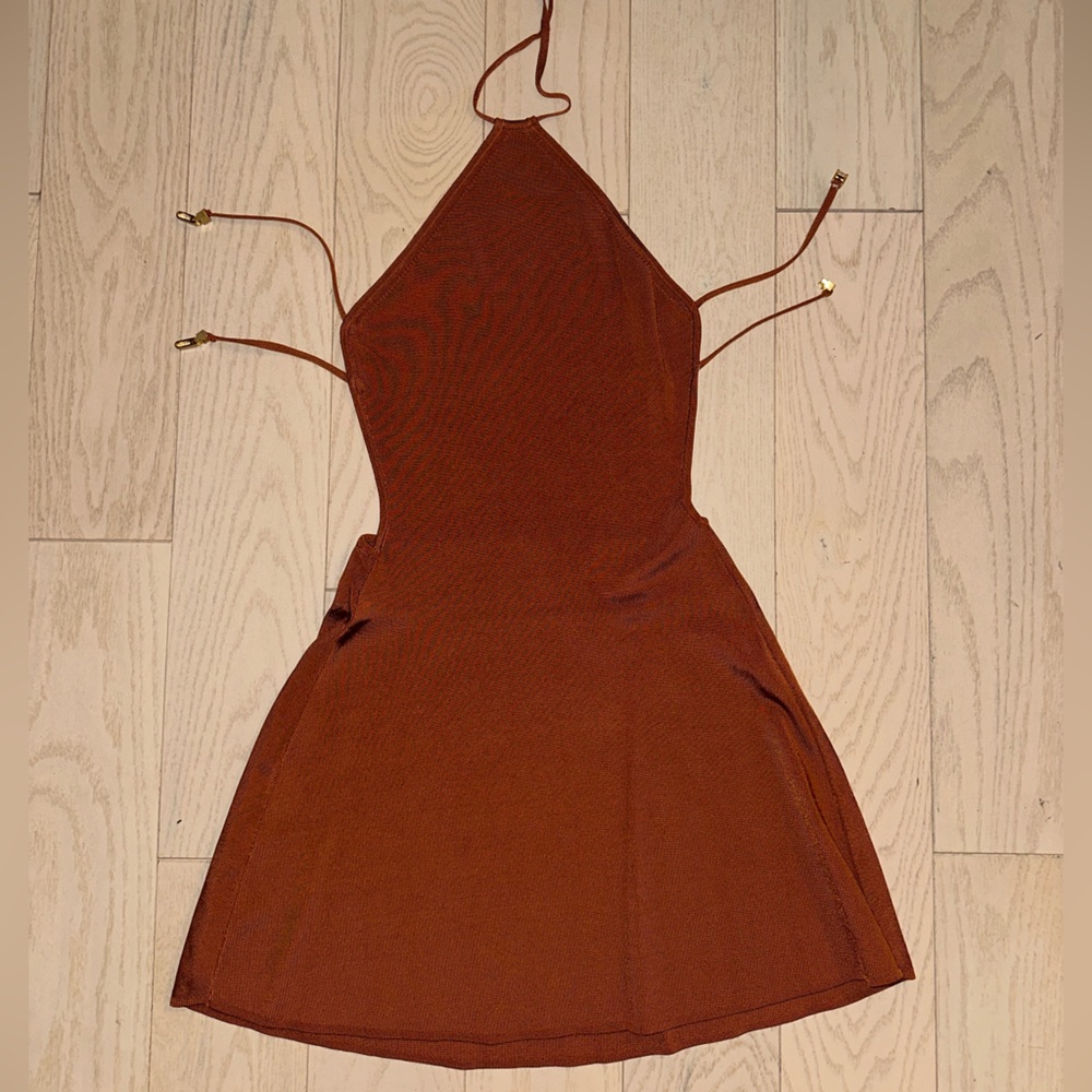 Cult Gaia Rust Mini Dress